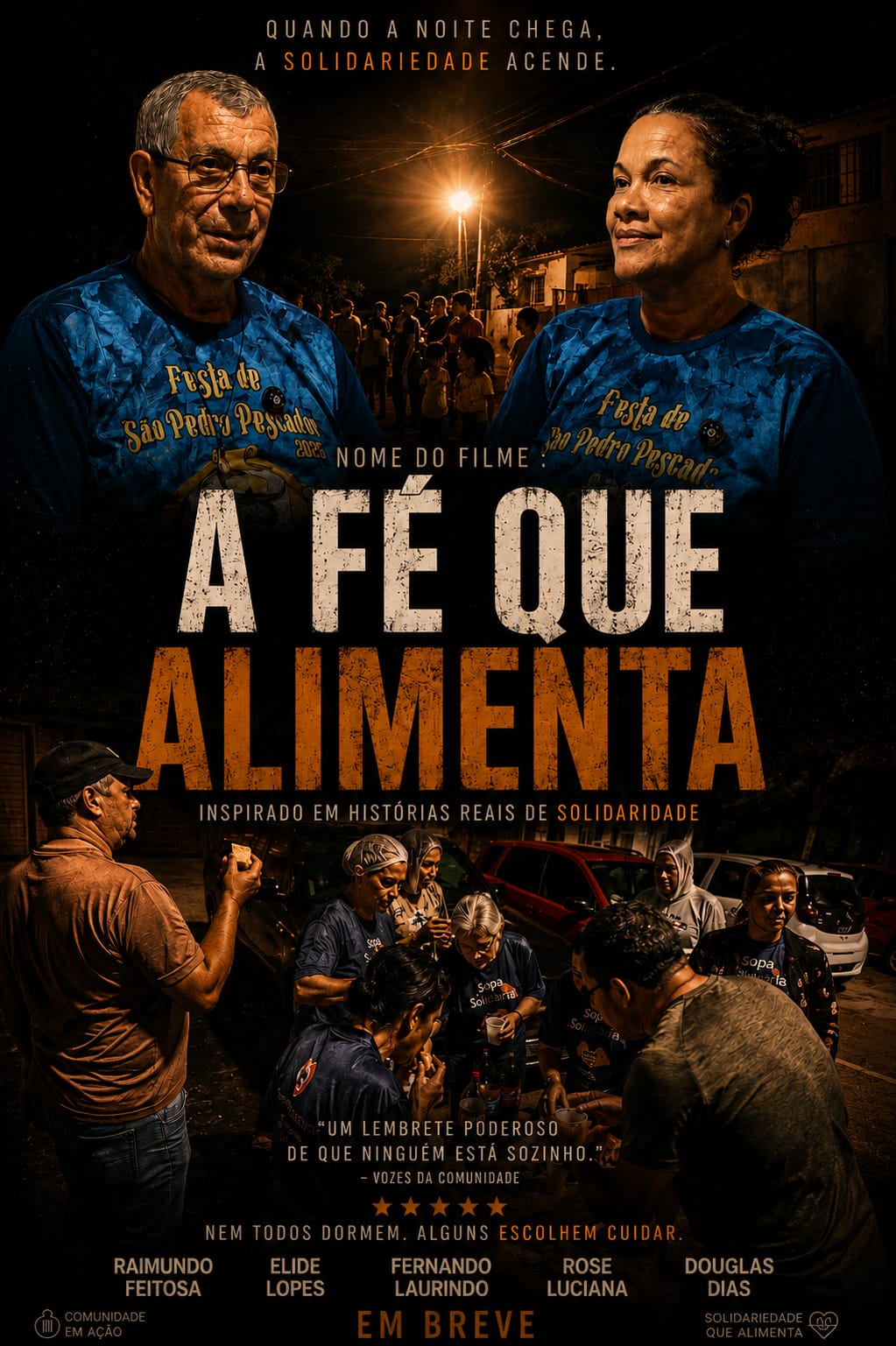 Cartaz oficial do filme A Fé que Alimenta